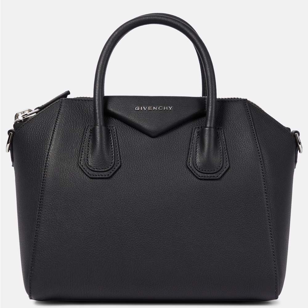 Givenchy Black Leather Satchel with Structured Design